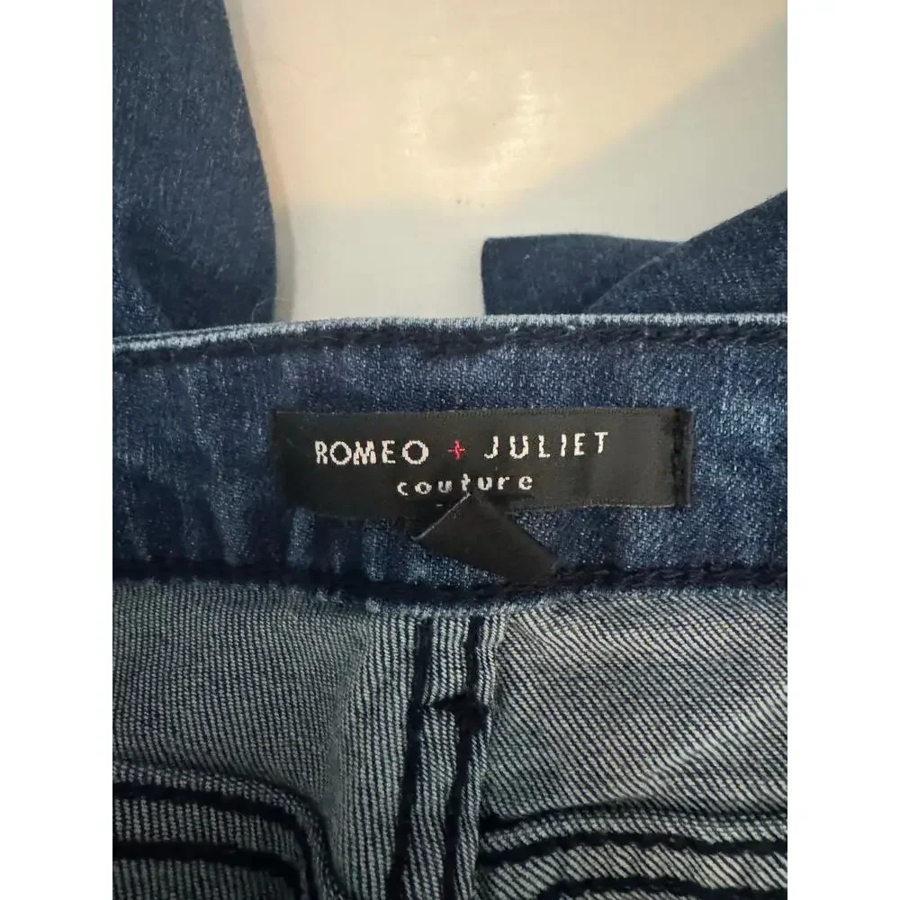 ROMEO & JULIET $185 Spring Garden Embroidered Ankle Slim Jeans Size S